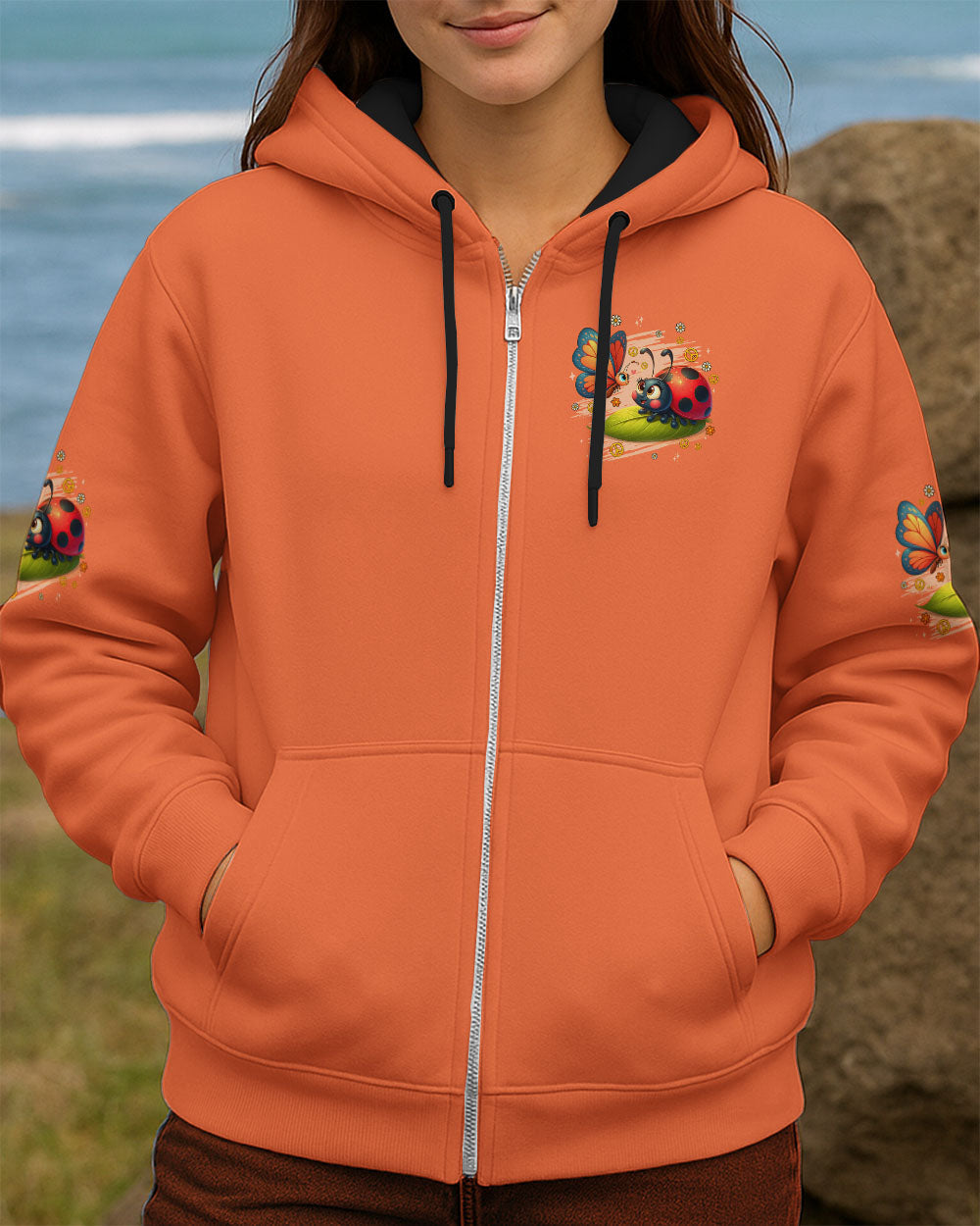 Ladybug Hugs Butterfly Kisses Peace Flowers and Insect Inspired Fun AOP Shirts _2_ Boeej