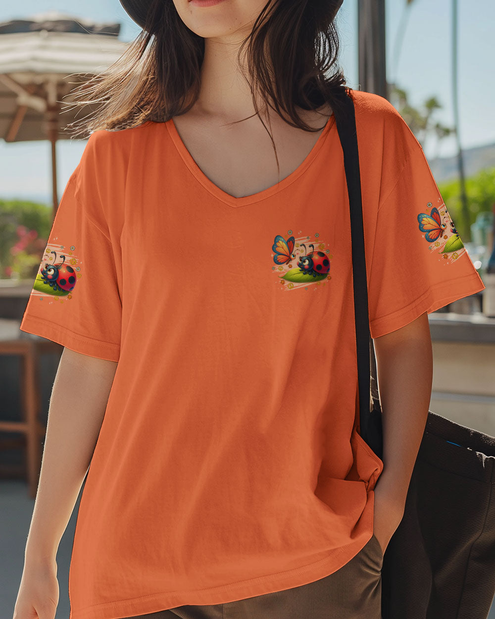 Ladybug Hugs Butterfly Kisses Peace Flowers and Insect Inspired Fun AOP Shirts _7_ xi3V8
