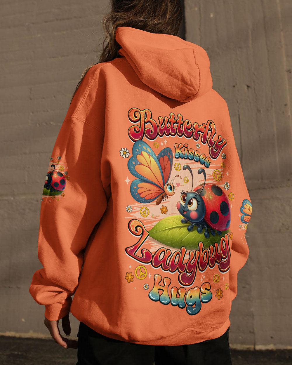 Ladybug Hugs Butterfly Kisses Peace Flowers and Insect Inspired Fun AOP Shirts _8_ aowhh