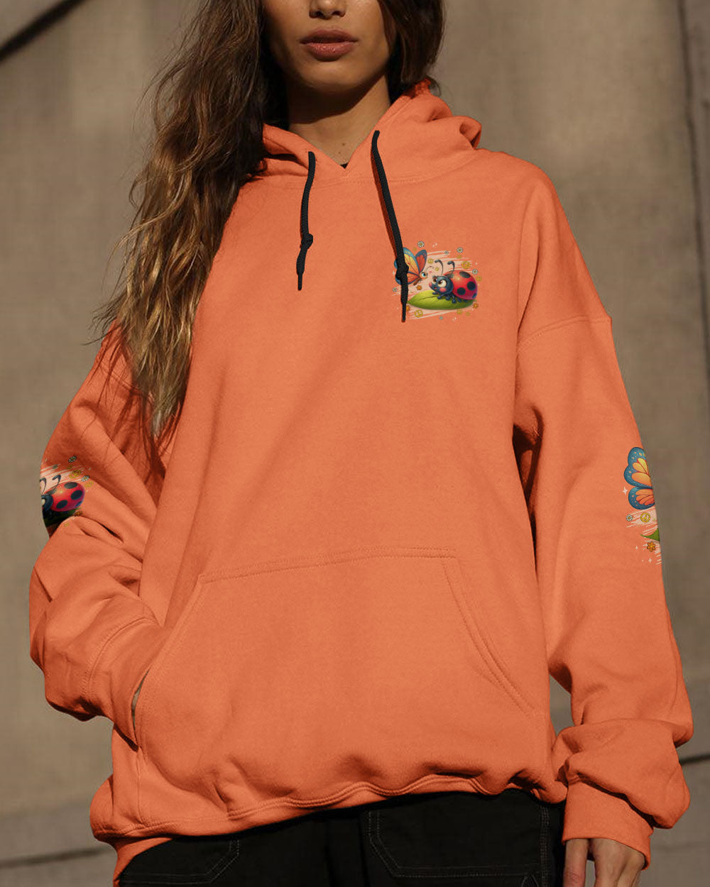 Ladybug Hugs Butterfly Kisses Peace Flowers and Insect Inspired Fun AOP Shirts _9_ L2Yo2