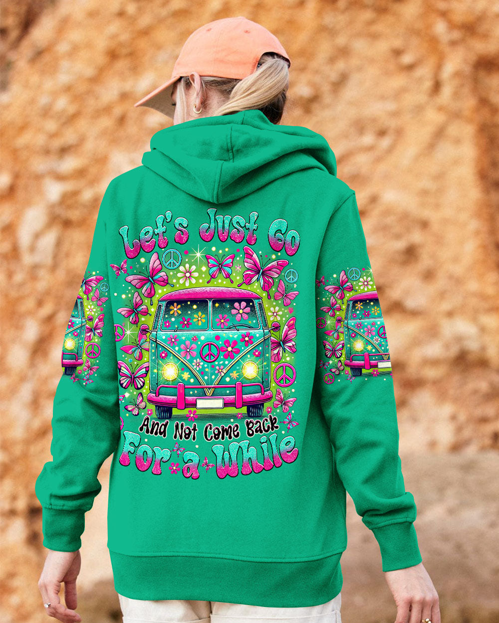 Let_E2_80_99s Just Go and Not Come Back for a While Hippie Retro Peace Bus with Butterflies AOP Shirts _13_ KJUmN