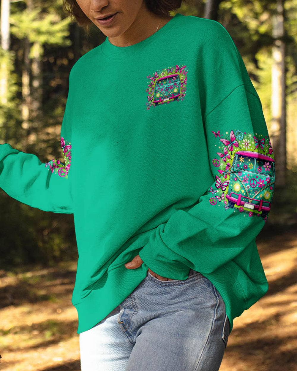 Let_E2_80_99s Just Go and Not Come Back for a While Hippie Retro Peace Bus with Butterflies AOP Shirts _6_ gnpFT