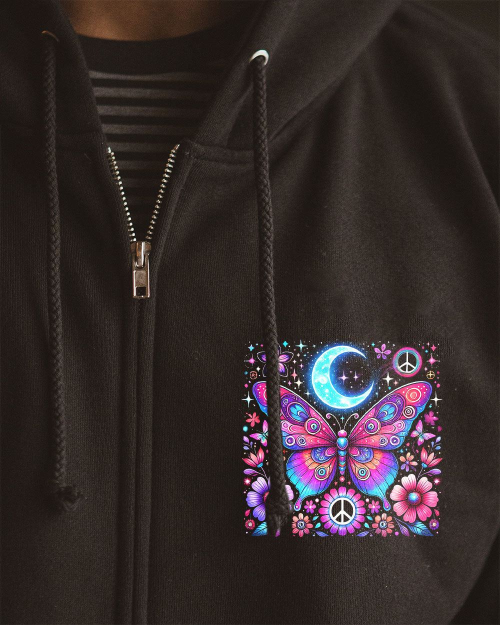 Like a True Nature_E2_80_99s Child We Were Born to Be Wild Psychedelic Butterfly Graphic AOP Shirts _10_ kAbmG