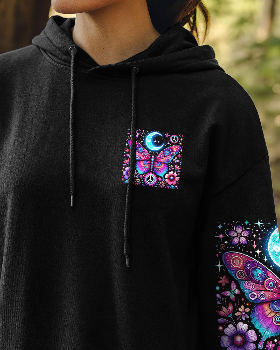 Like a True Nature_E2_80_99s Child We Were Born to Be Wild Psychedelic Butterfly Graphic AOP Shirts _6_ z19zb