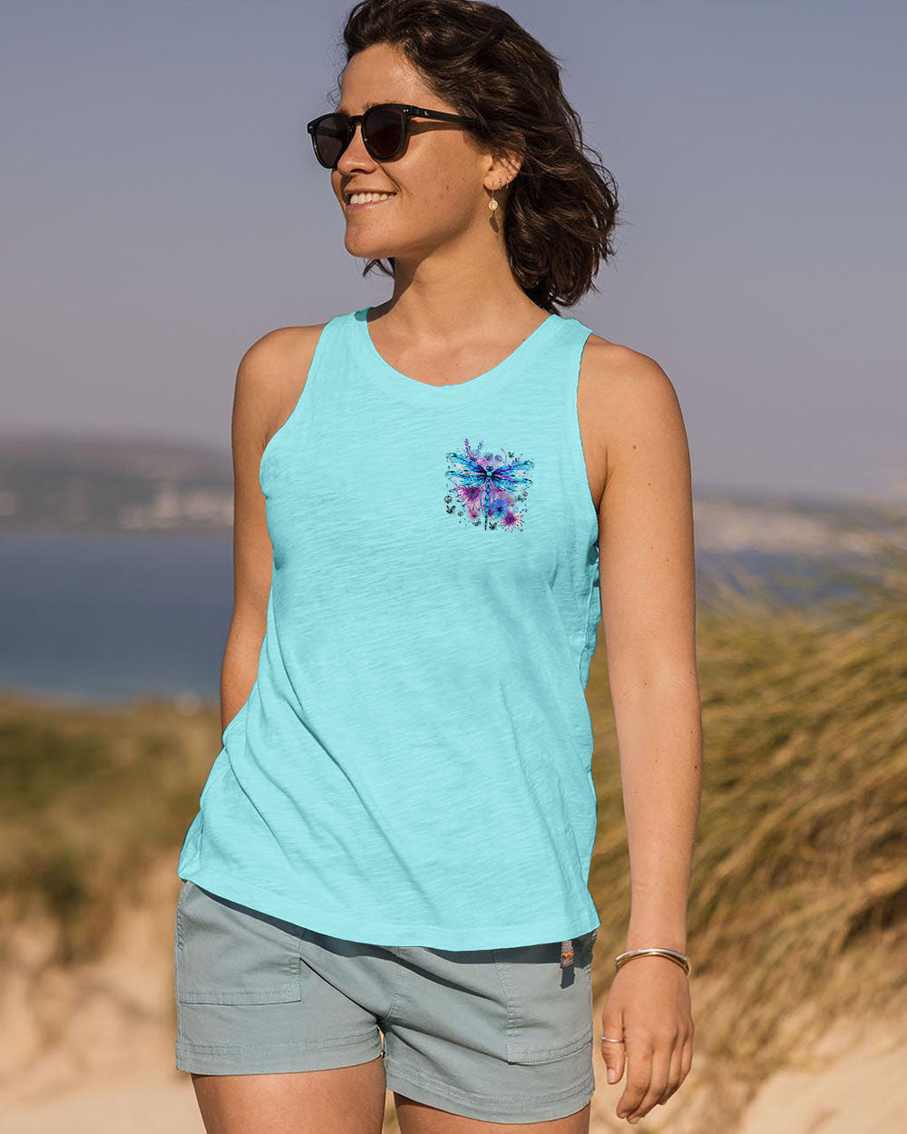 Listen to the Wind Listen to your Heart Dragonfly Inspirational Nature Tee for Women AOP Shirts _12_ JbUOI