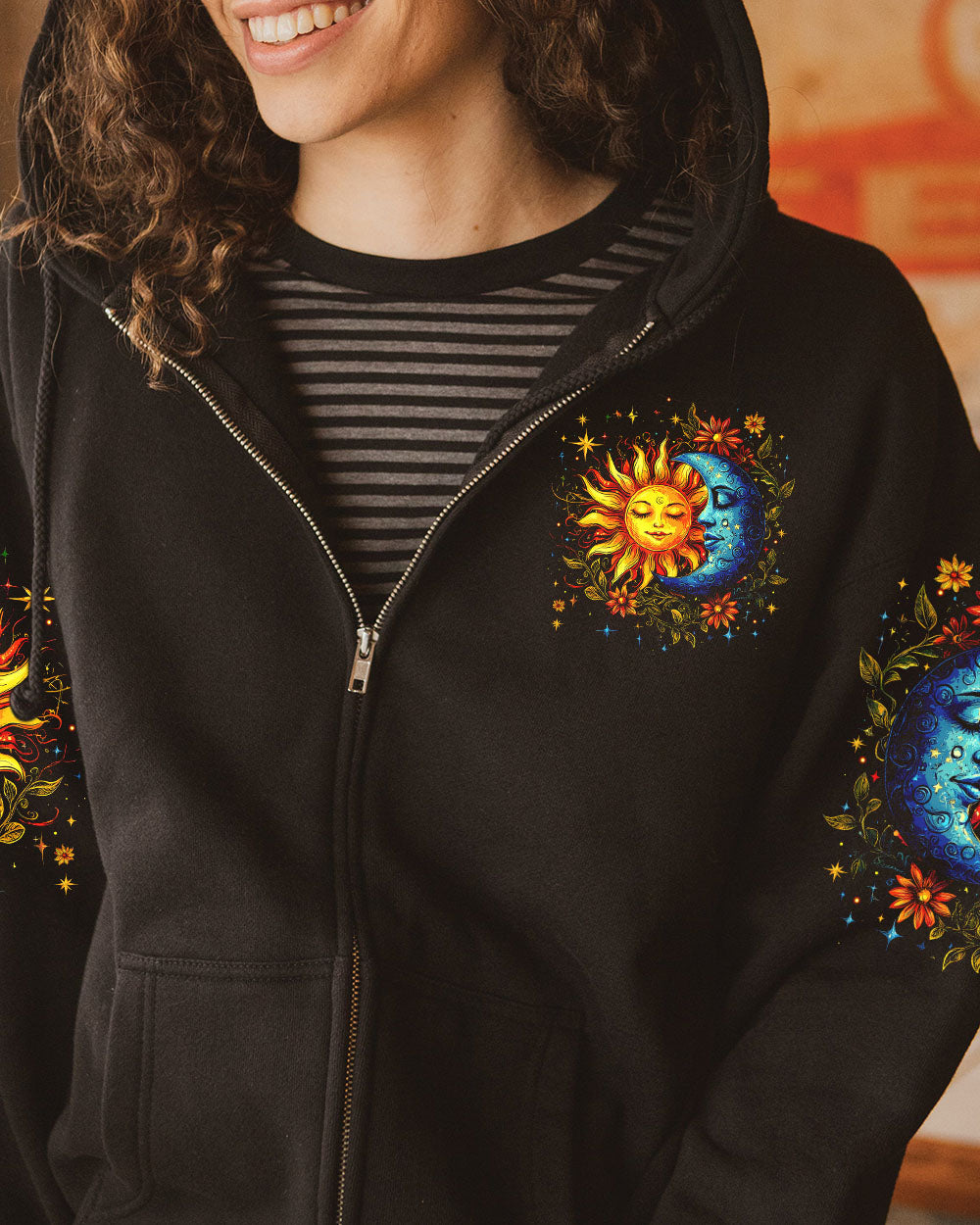 Live by the Sun Feel by the Moon Move by the Stars Mystical Astrology AOP Shirts _8_ GCXc1