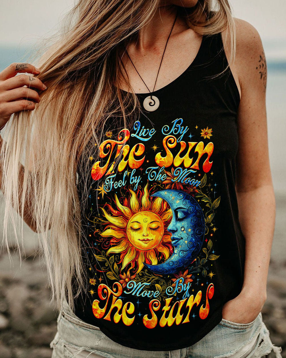 Live by the Sun Feel by the Moon Move by the Stars Mystical Astrology AOP Shirts _9_ iR9Hz