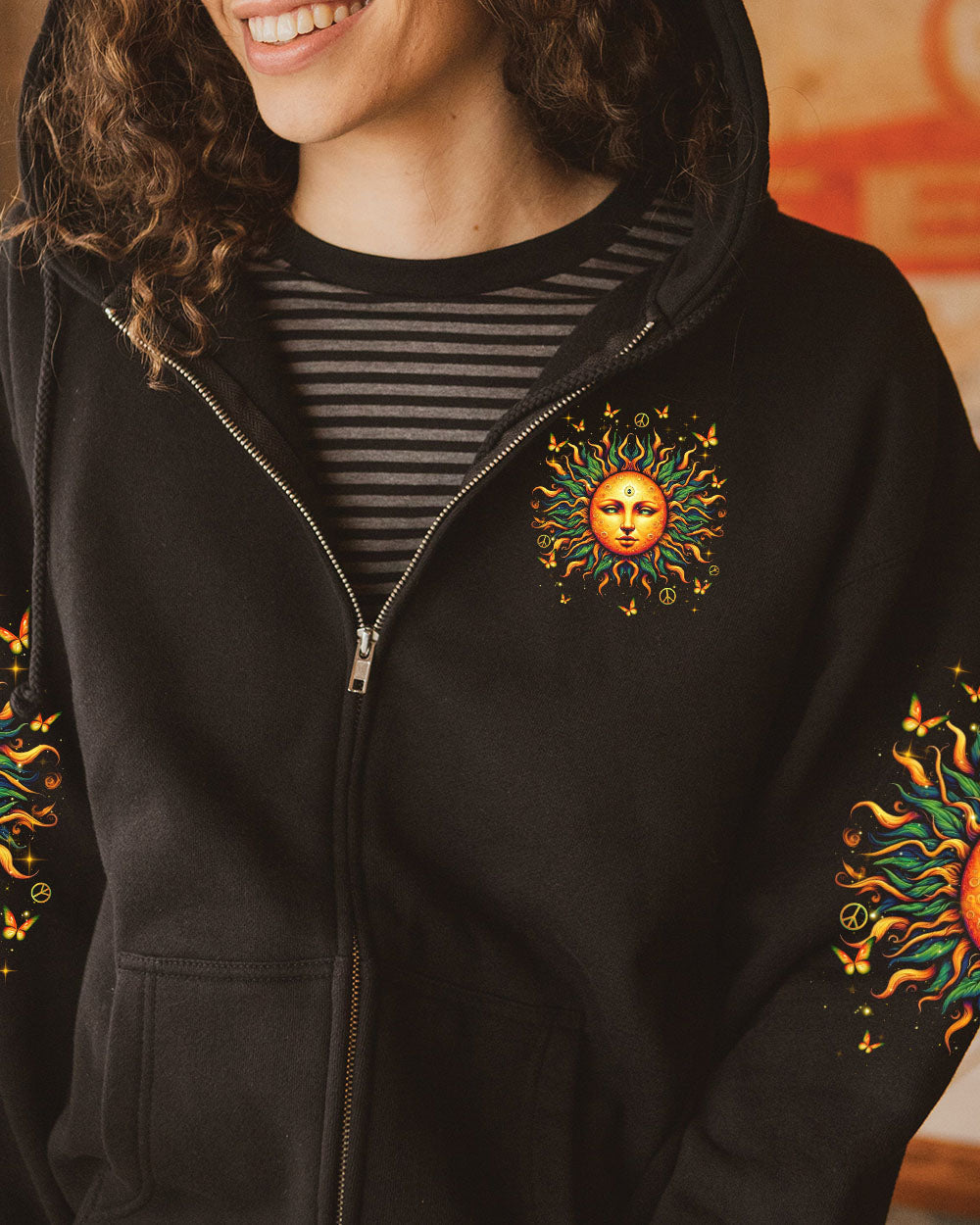 Live by the Sun Feel by the Moon Move by the Stars Sun Moon Face AOP Shirts _4_ aZ9JI