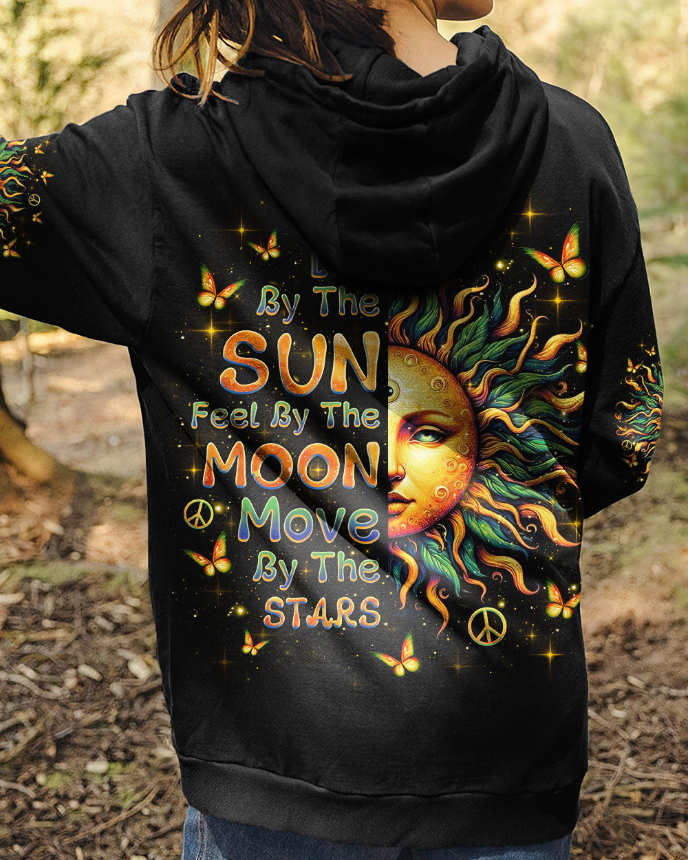 Live by the Sun Feel by the Moon Move by the Stars Sun Moon Face AOP Shirts _8_ sZmI2