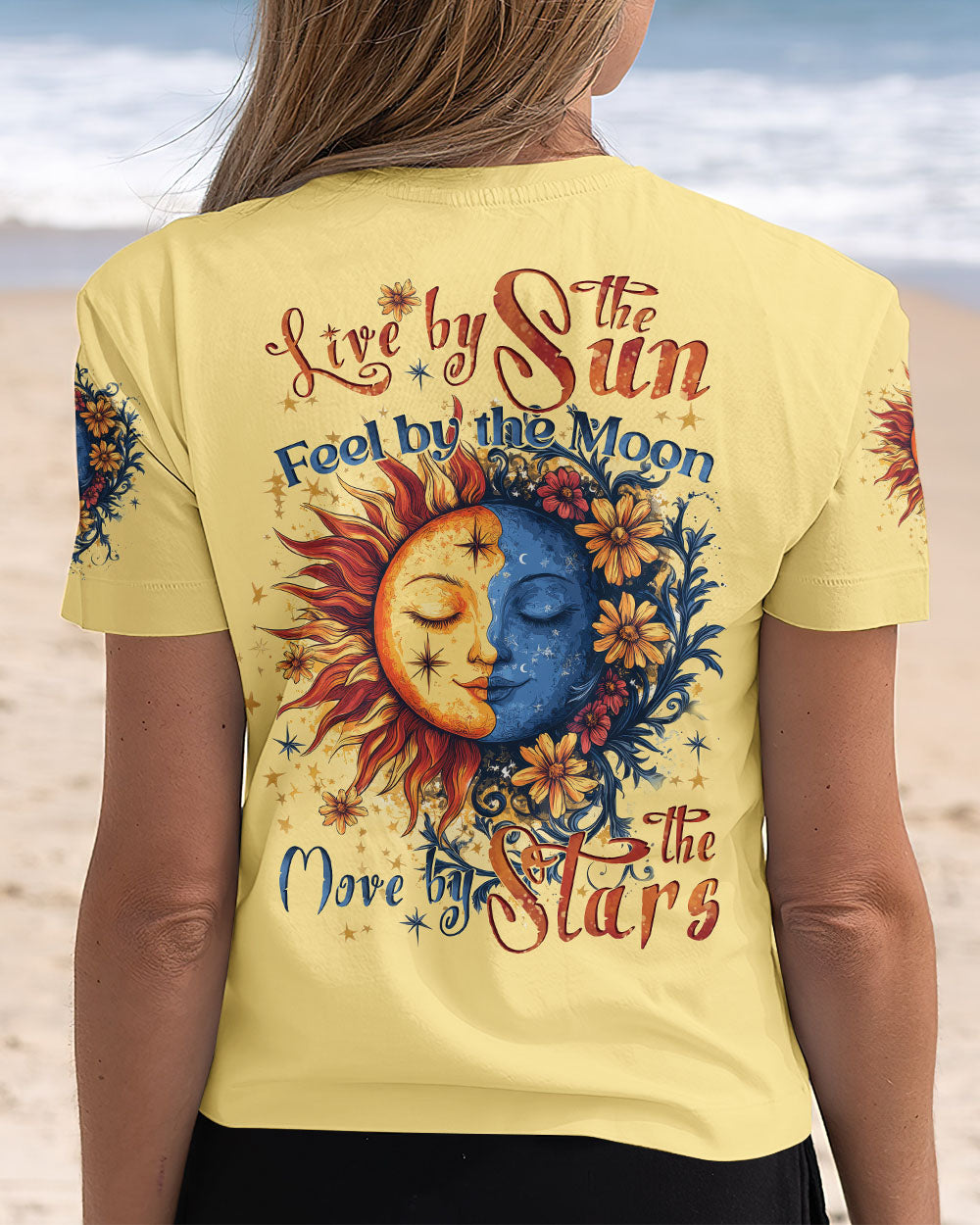 Live by the Sun Feel by the Moon Move by the Stars Sun Moon Stars Graphic AOP Shirts _10_ sIbgd