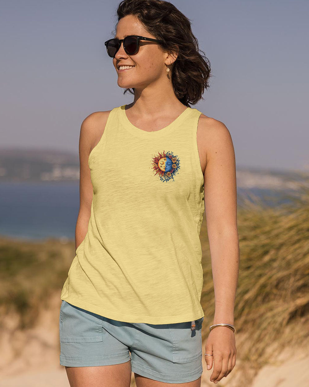 Live by the Sun Feel by the Moon Move by the Stars Sun Moon Stars Graphic AOP Shirts _4_ 2bur8