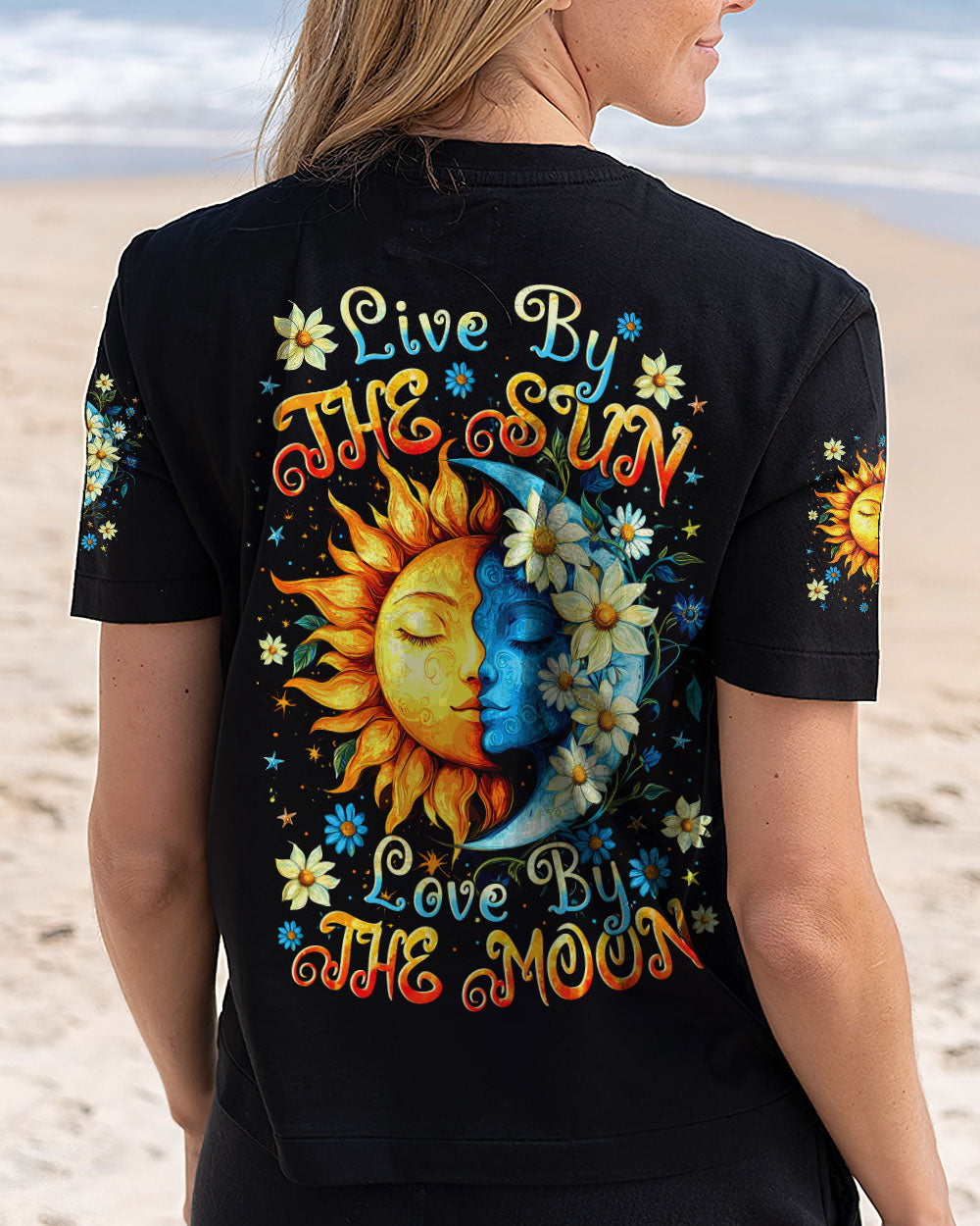 Live by the Sun Love by the Moon Celestial Boho Graphic AOP Shirts _12_ fwgqH