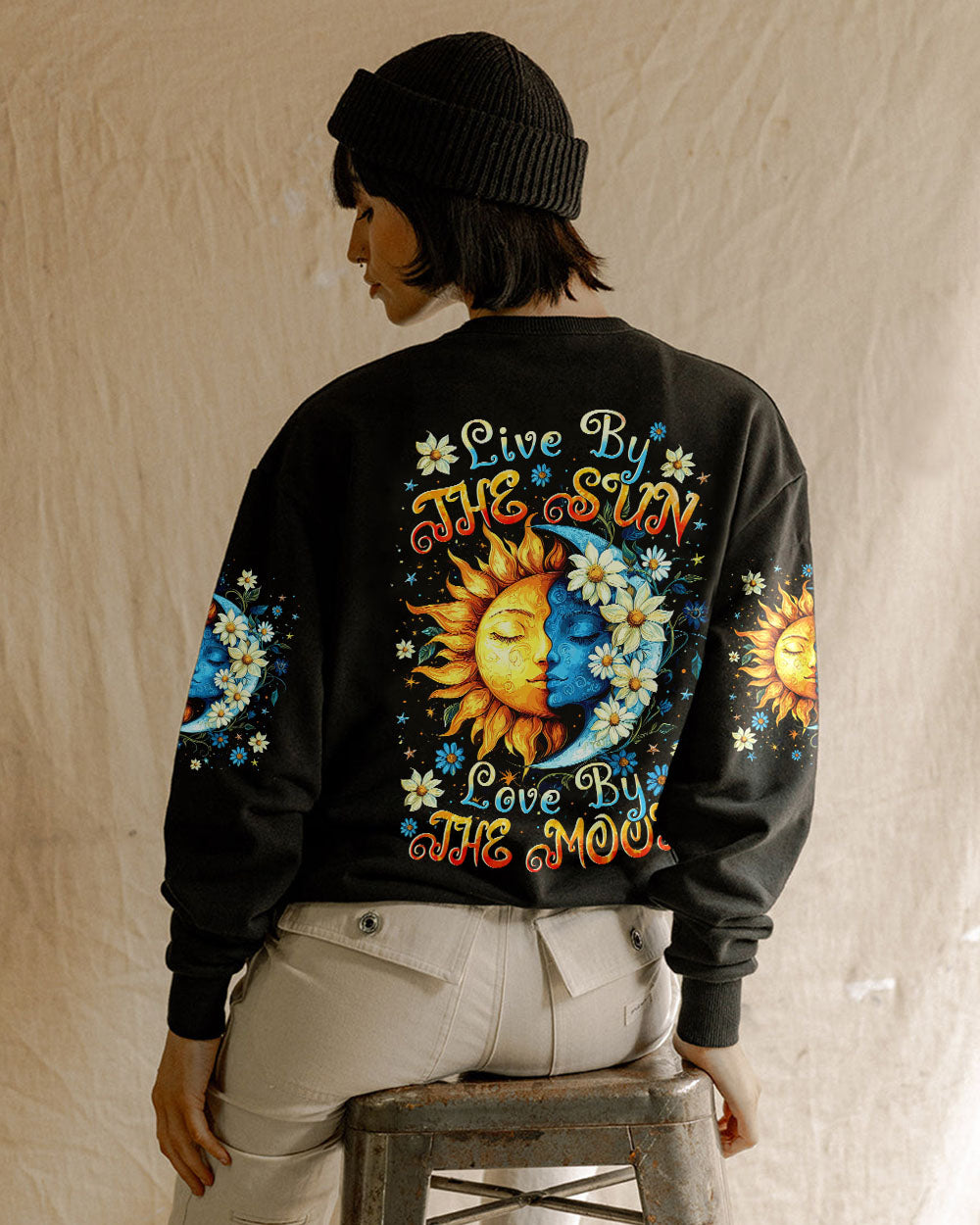 Live by the Sun Love by the Moon Celestial Boho Graphic AOP Shirts _3_ WbdVP