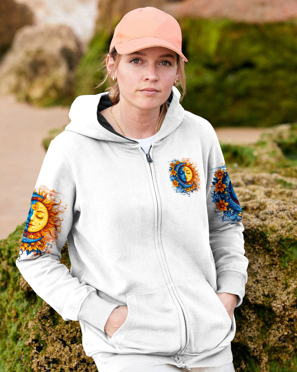 Live in the Sunshine Sun and Moon Floral Graphic AOP Shirts _4_ fUuKT