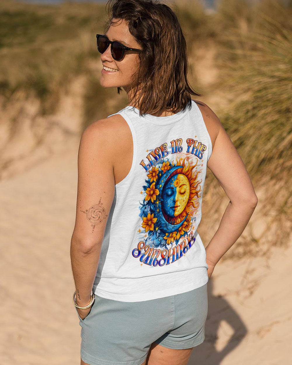 Live in the Sunshine Sun and Moon Floral Graphic AOP Shirts _7_ DAcbi