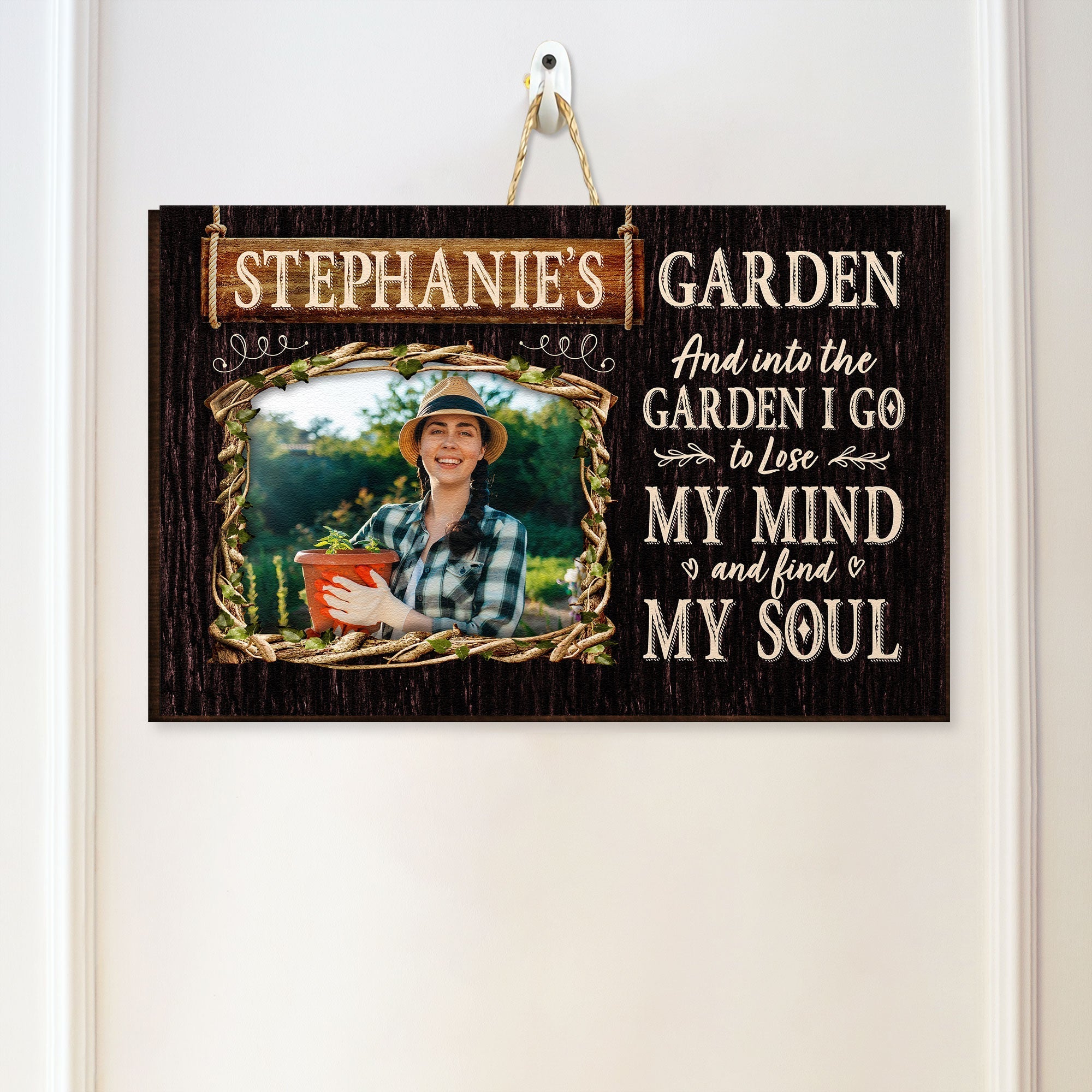Lose My Mind And Find My Soul Personalized Custom Shaped Wood Sign Garden Decor Gift For Mom Wife Daughter Friends Garden Lovers_2_85ff10b8 3d3d 474e 8ab2 a2c94f9f91a0