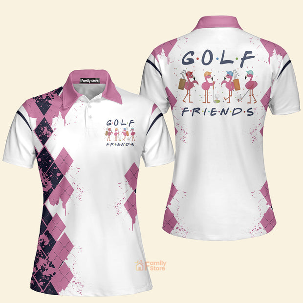 Golf Friends Flamingo V2 - Women Polo Shirt