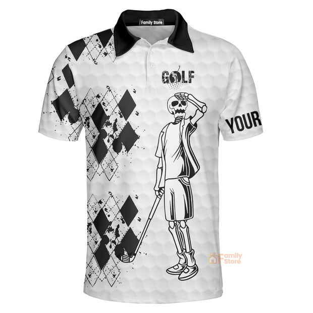 Personalized Swing Swear Look For Ball Repeat Men Golf Polo Shirt