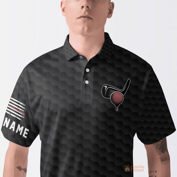 The Golf Father - Personalized Men Golf Polo Shirt