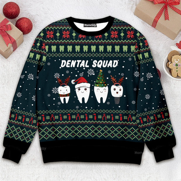 Dental Squad - Christmas Gift For Adults - Ugly Christmas Sweater QT309353