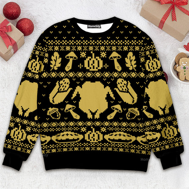 Turkey Thanksgiving Christmas Ugly Sweater QT210204Hj