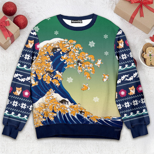 Shiba Christmas Ugly Sweater QT211403Hj