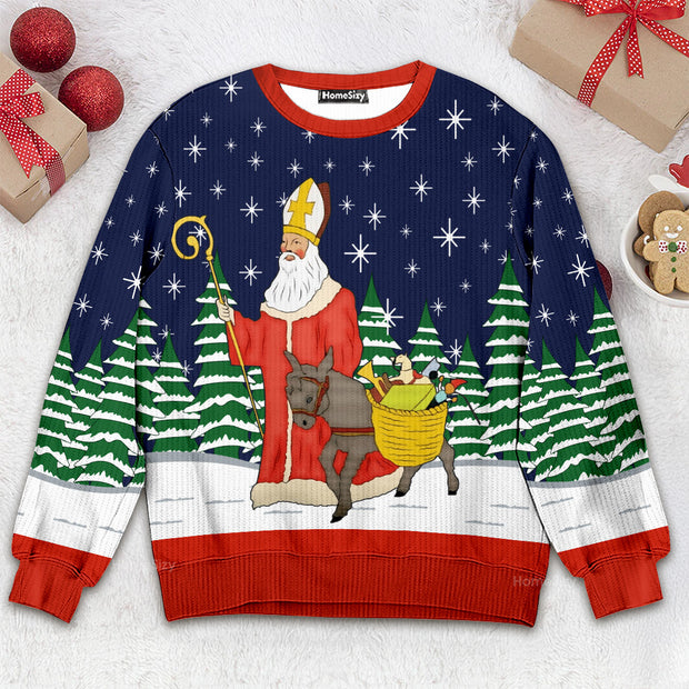 Saint Nicholas - Christmas Gift For Adults - 3D Ugly Christmas Sweater QT312024