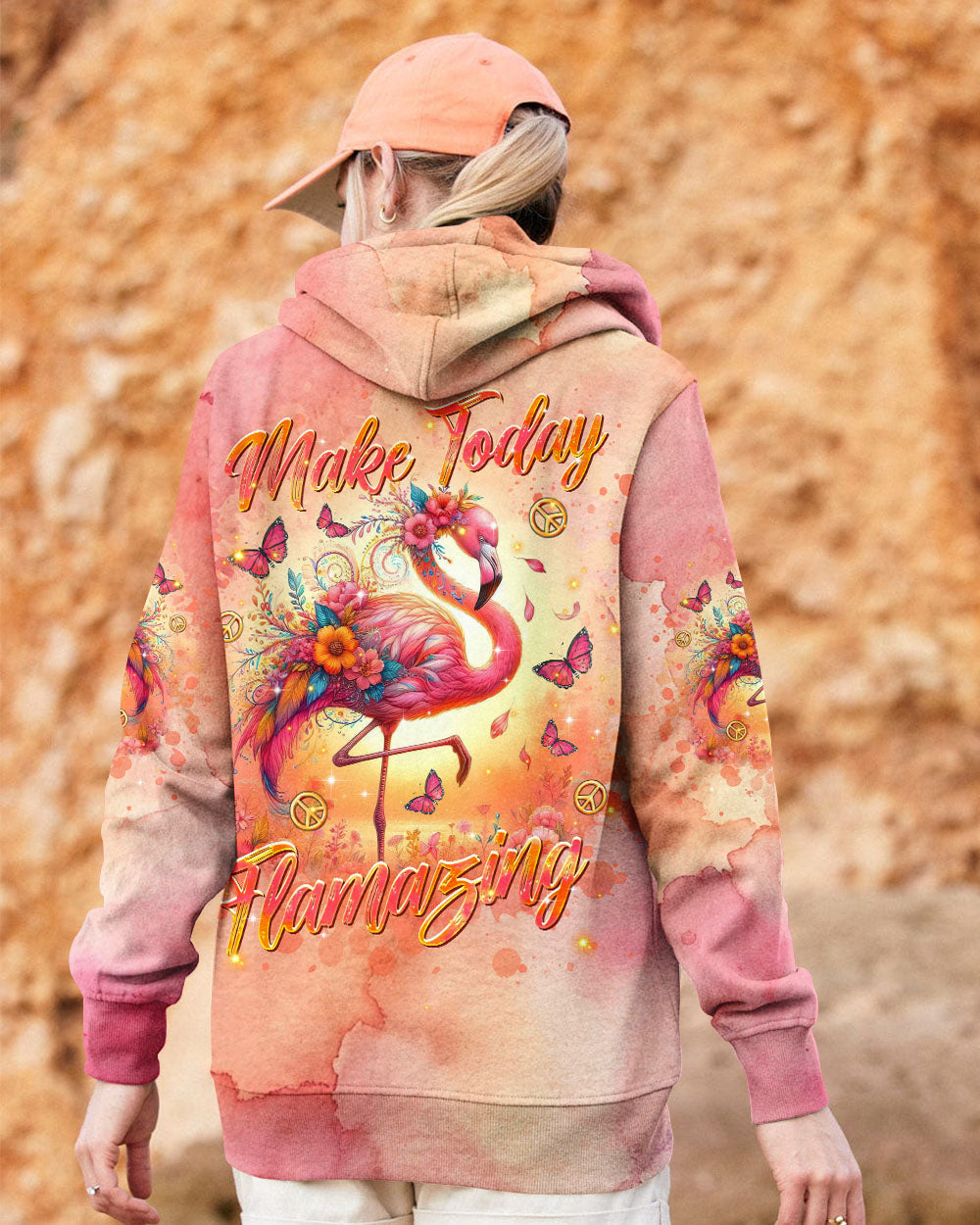 Make Today Flamazing Flamingo Pink Boho Tie Dye AOP Shirts _11_ nGPVz