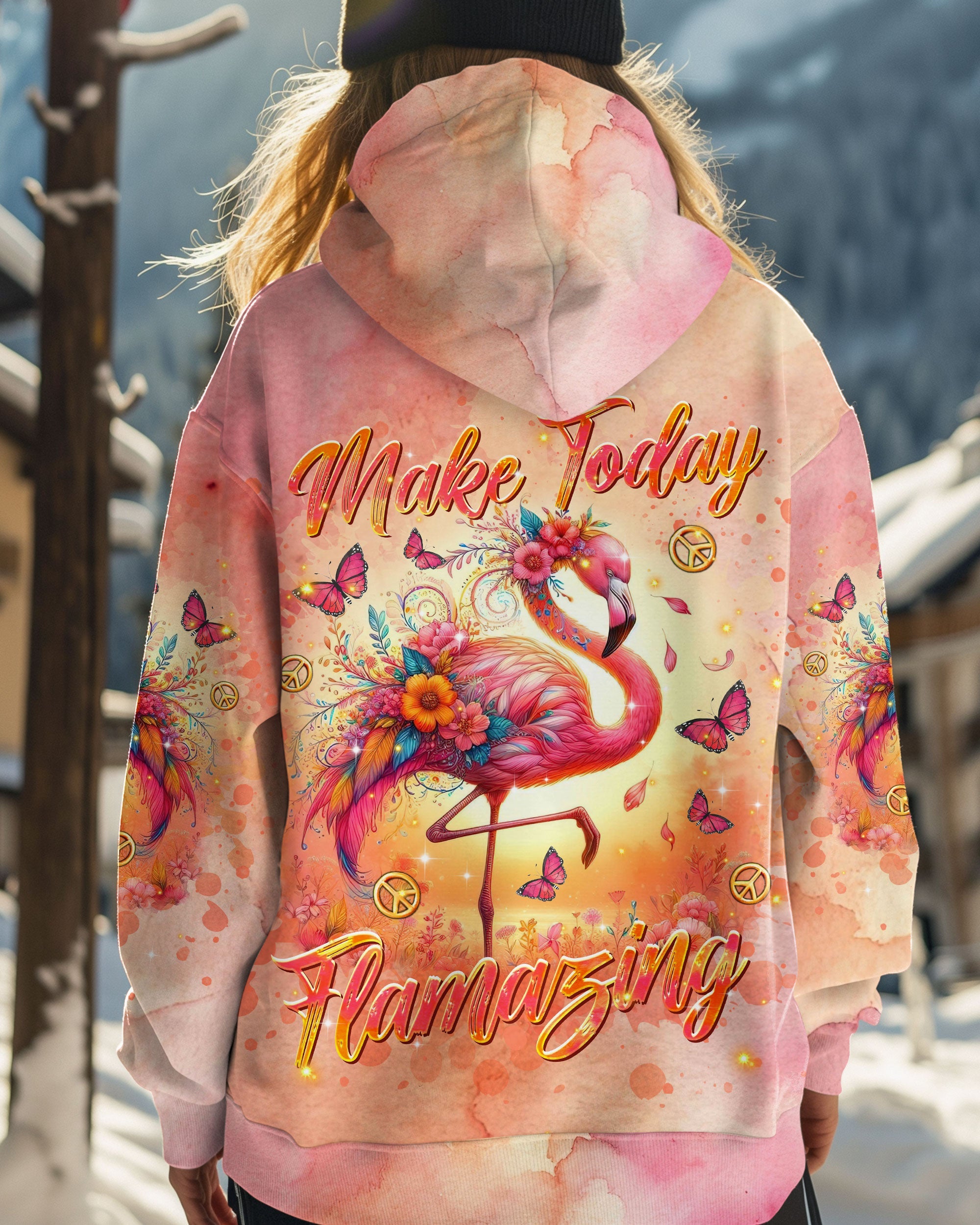 Make Today Flamazing Flamingo Pink Boho Tie Dye AOP Shirts _3_ aEnMr