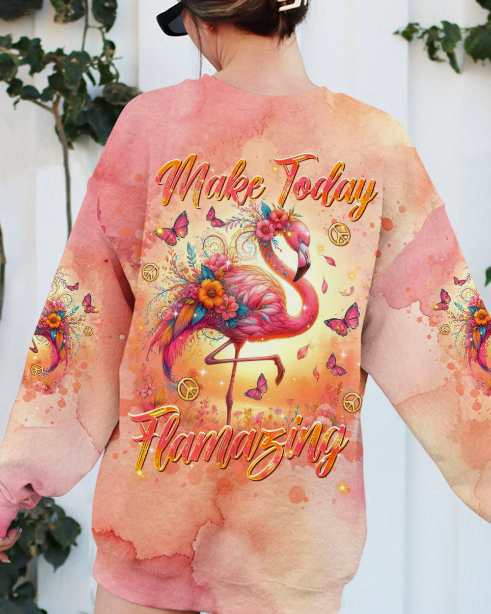 Make Today Flamazing Flamingo Pink Boho Tie Dye AOP Shirts _5_ 5RdRP