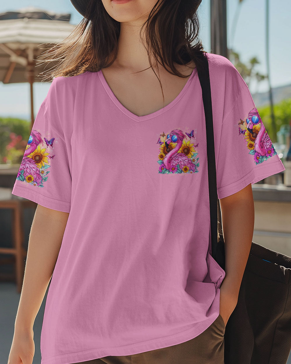 Make Today Flamazing Pink Flamingo Inspirational Graphic AOP Shirts _14_ C20Gt