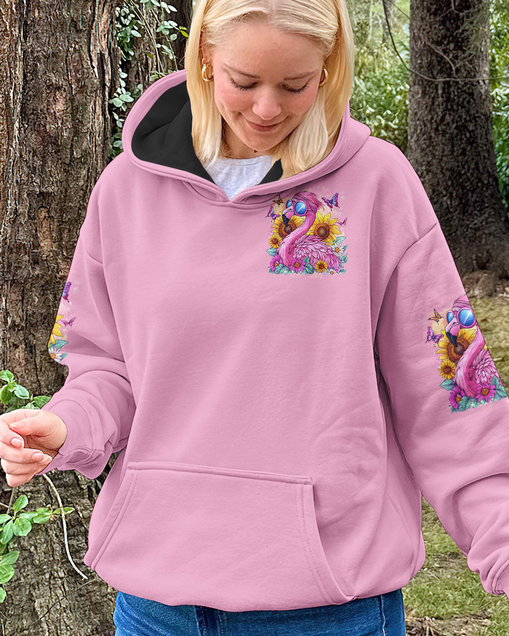 Make Today Flamazing Pink Flamingo Inspirational Graphic AOP Shirts _2_ 3Mgz4