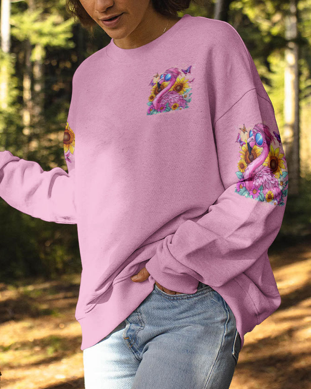 Make Today Flamazing Pink Flamingo Inspirational Graphic AOP Shirts _4_ tnJyX