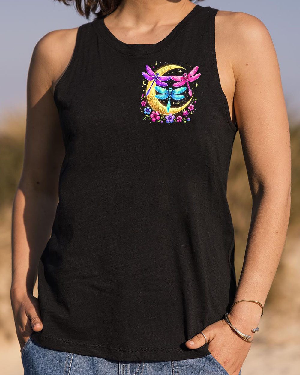 May You Touch Dragonflies and Talk to the Moon Boho Graphic AOP Shirts _10_ quKwM