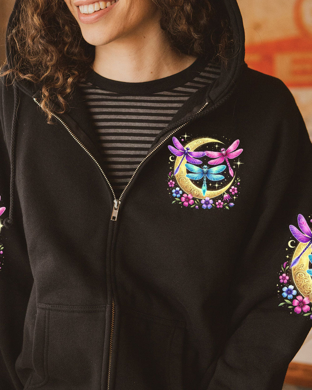 May You Touch Dragonflies and Talk to the Moon Boho Graphic AOP Shirts _8_ 5G14L