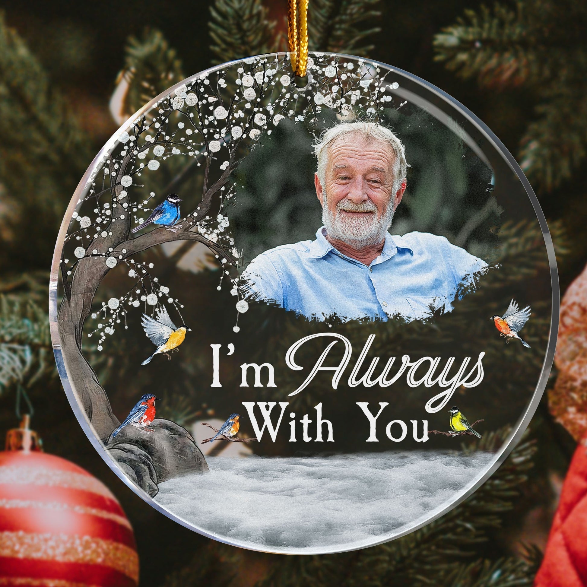 MemorialGiftI_mAlwaysWithYou PersonalizedAcrylicPhotoOrnament_3_994a4e0c 1761 4fd9 b36f 0cedfb6e2247