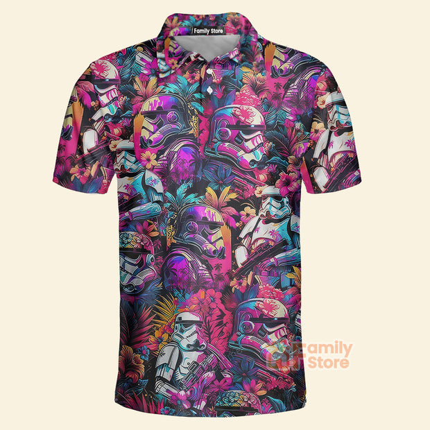 Stwa Synthwave Cool - Men Polo Shirt