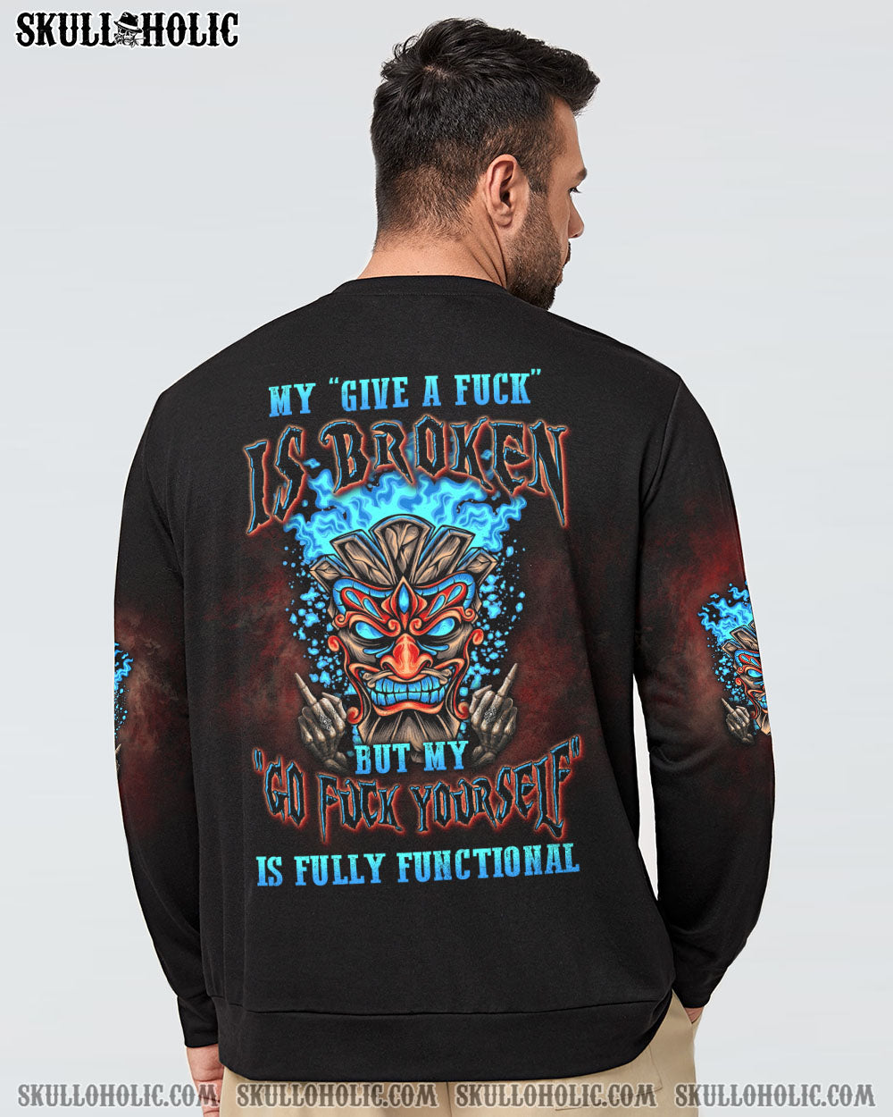 My Give a F is Broken Go F Yourself is Fully Functional Funny Attitude Graphic AOP Shirts _6_ H9CBA