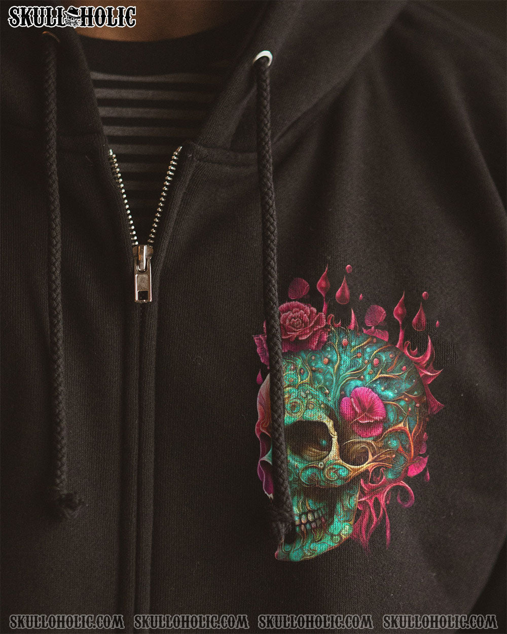 My Give a F is Broken but My go F yourself is fully Funtional Skull Colorful Floral AOP Shirts _12_ ylgn2