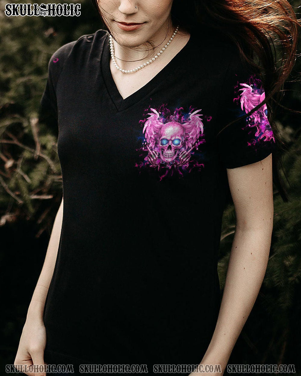 My Give a Fck Is Broken But My Go Fck Yourself Is Fully Functional Pink Skull and Attitude AOP Shirts _7_ cxdVg