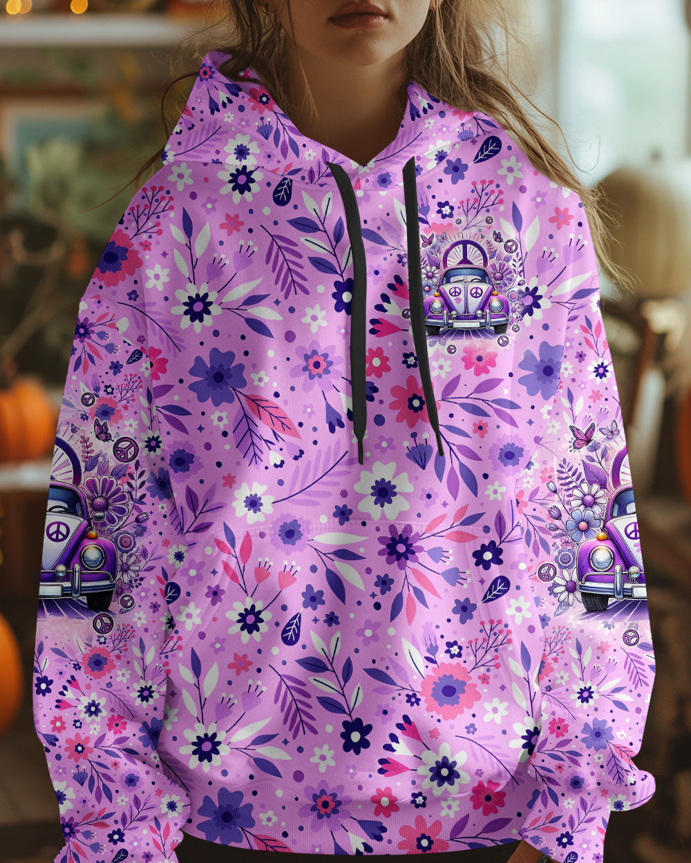 Never Lose Your Sense of Wonder Purple VW Hippie Car AOP Shirts _5_ FDtZv