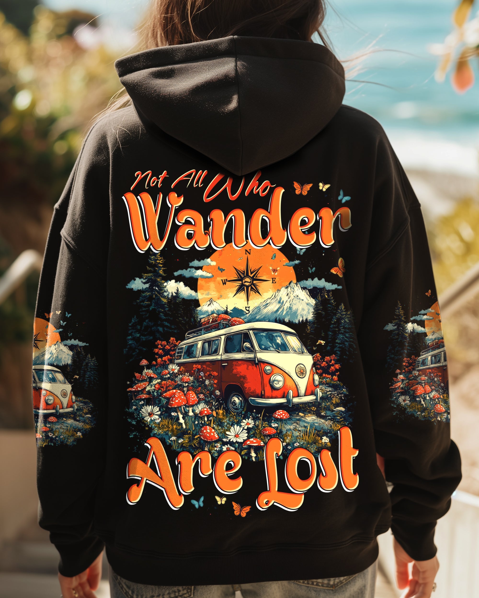 Not All Who Wander Are Lost Retro Van and Mountain Design AOP Shirts _1_ R4r2U