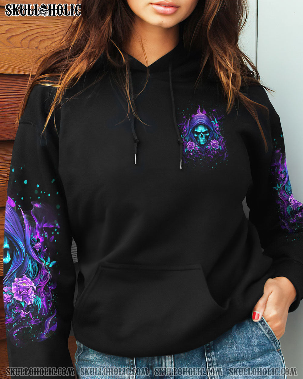 Not Anti Social Just Not User Friendly Skull Roses Gothic Graphic AOP Shirts _8_ g8jO8