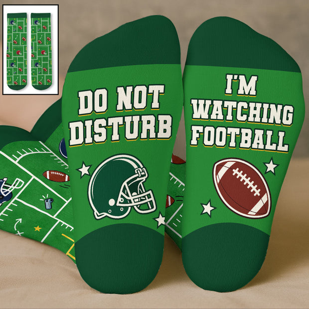 Do Not Disturb- Personalized Crew Socks - Gift For Him