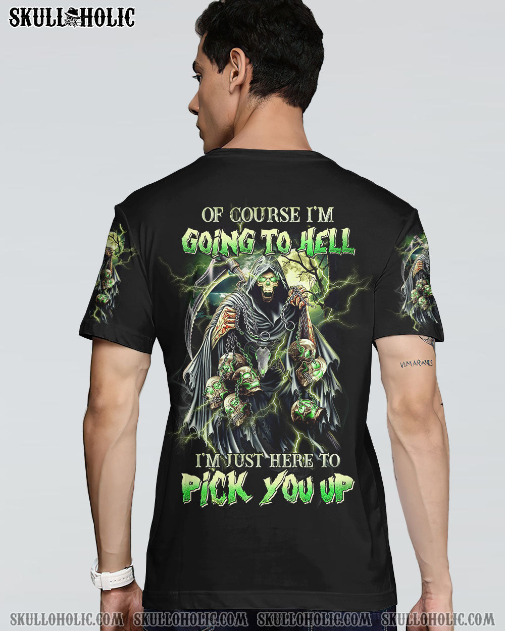 Of Course Im Going to Hell Im Just Here to Pick You Up Grim Reaper Graphic AOP Shirts _14_ Z0Utz