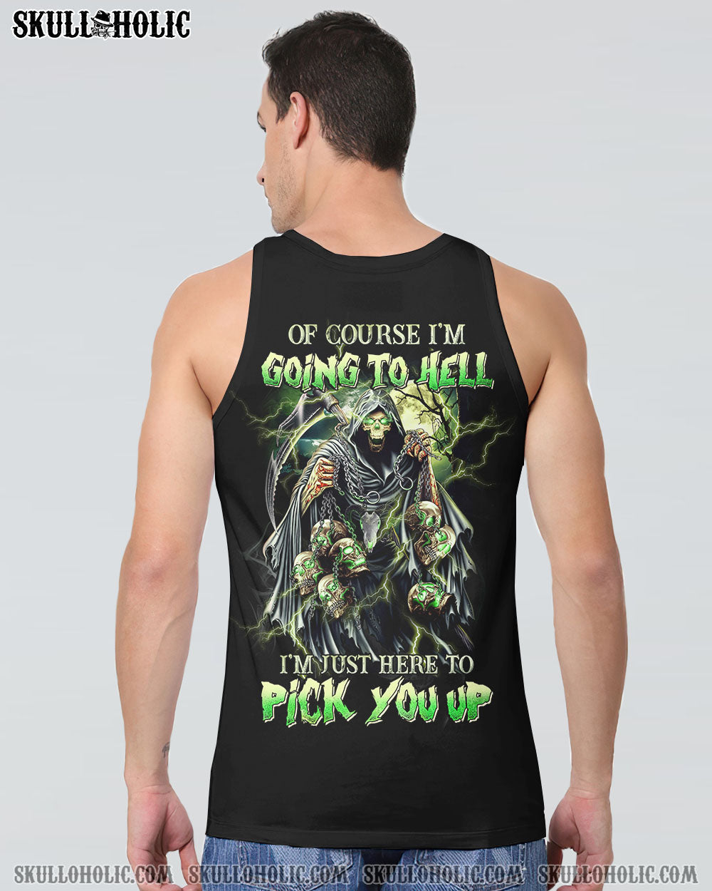Of Course Im Going to Hell Im Just Here to Pick You Up Grim Reaper Graphic AOP Shirts _16_ WKCwc