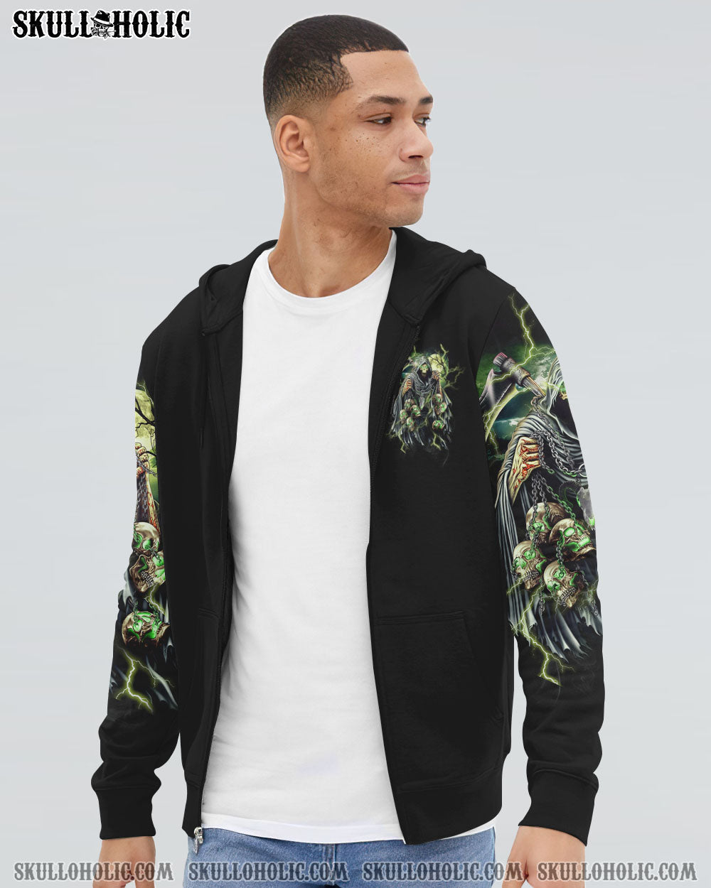 Of Course Im Going to Hell Im Just Here to Pick You Up Grim Reaper Graphic AOP Shirts _7_ ax01t