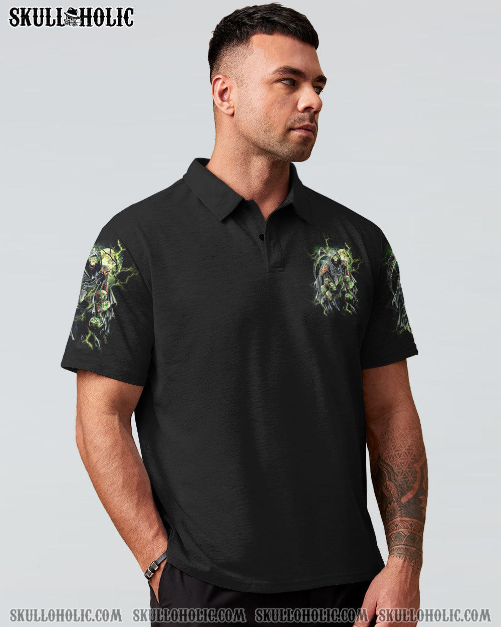 Of Course Im Going to Hell Im Just Here to Pick You Up Grim Reaper Graphic AOP Shirts _9_ kHKwL