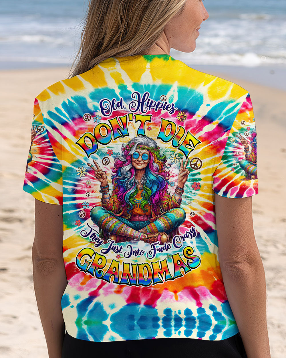 Old Hippies Don_E2_80_99t Die Tie Dye Colorful Funny Grandma Hippie AOP Shirts _5_ 3Hb47