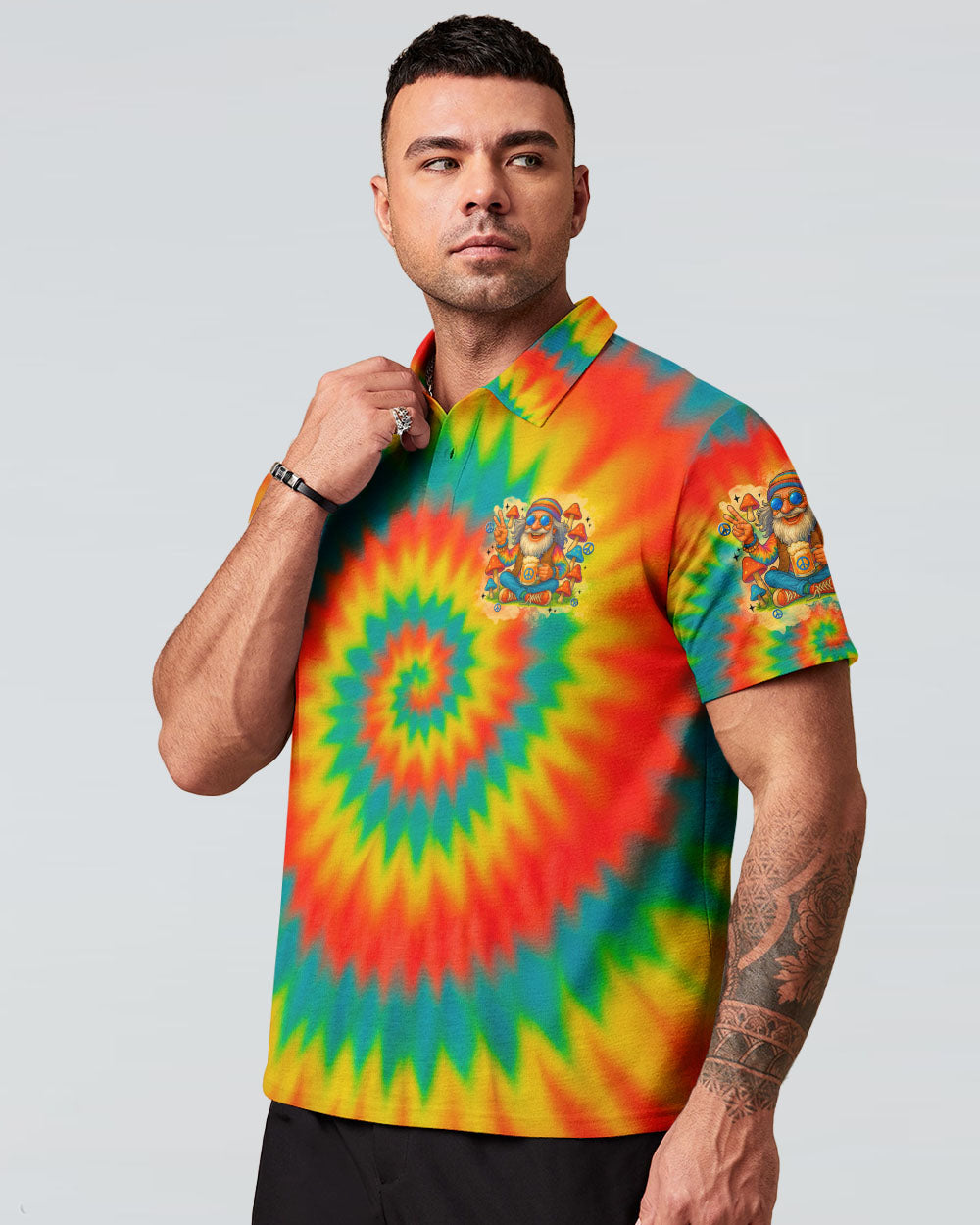 Old Hippies Dont Die Fade Into Crazy Grandparents Funny Tie Dye Design AOP Shirts _12_ 9W4CZ